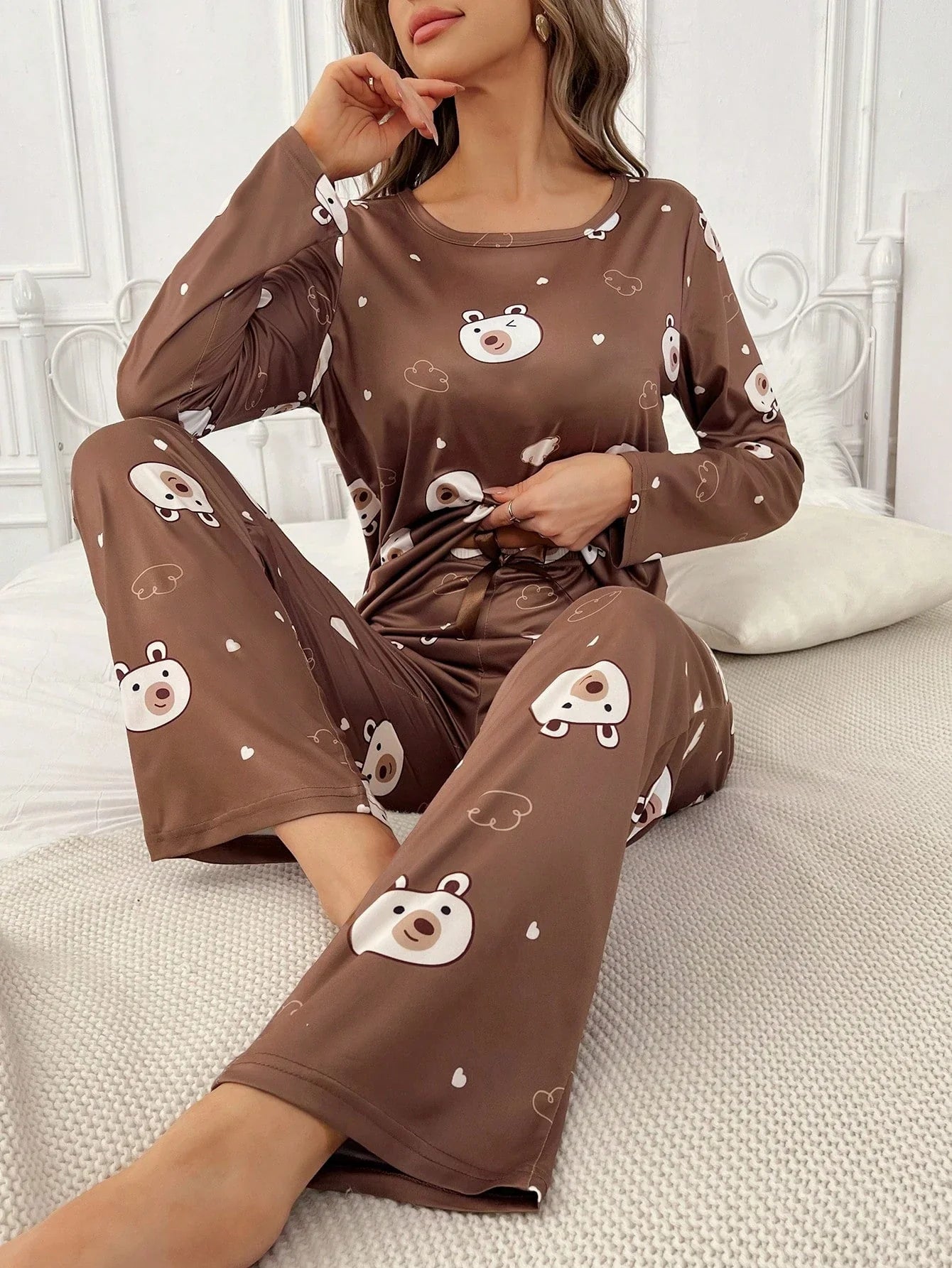 Pijama Longo Ursos Manuela