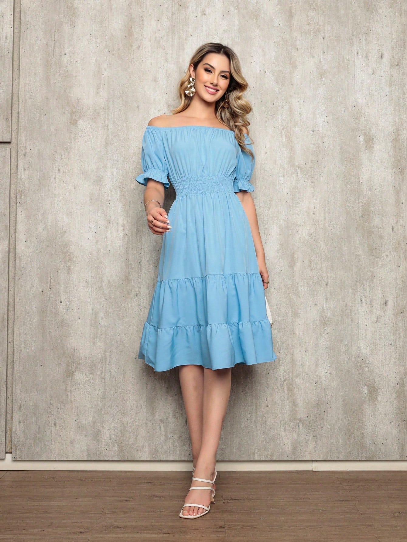 Vestido Midi Curto Larissa Vestidos Midi Femininos