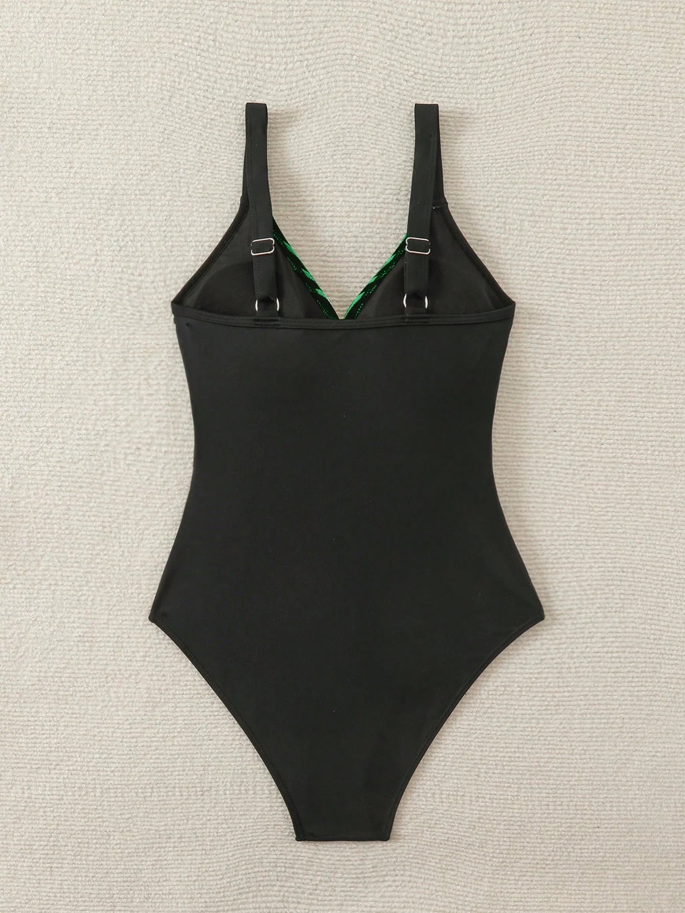 Swim Lushoire 1 Peça Maiô Listrado de Tecido com Cruzamento na Frente