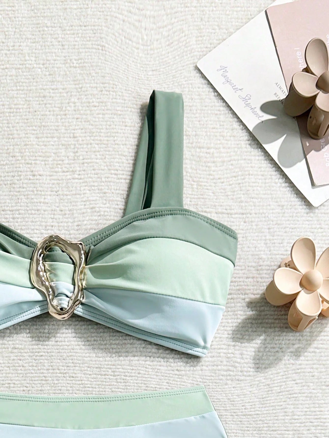 Swim Lushoire Novo Maiô Bikini Fashionista Sexy Recortado Colorido, Conjunto de Maiô de Cintura Alta, Maiô Retrátil Charmoso de Verão