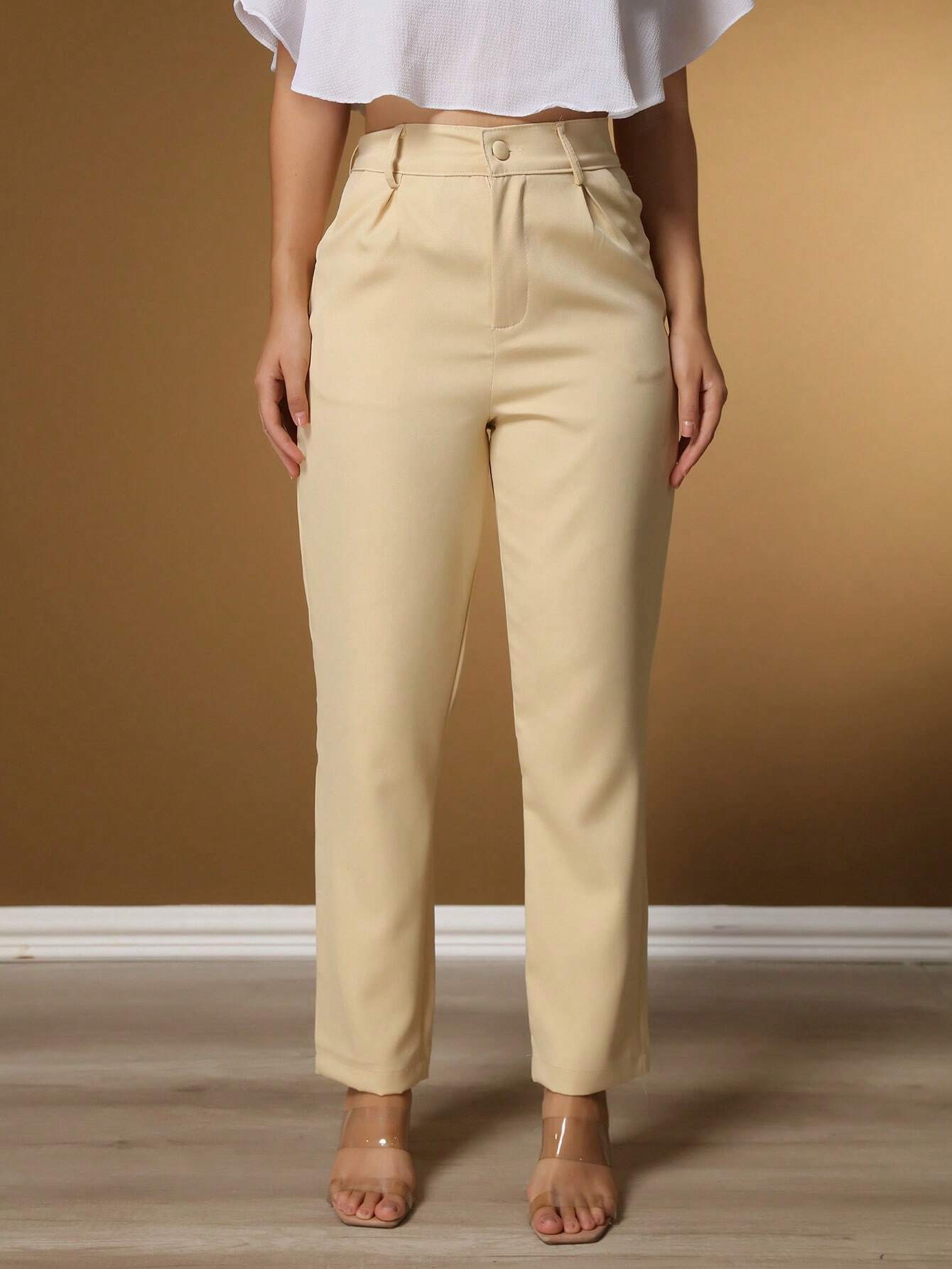 Calça Alfaiataria Com Prega Skinny Larissa