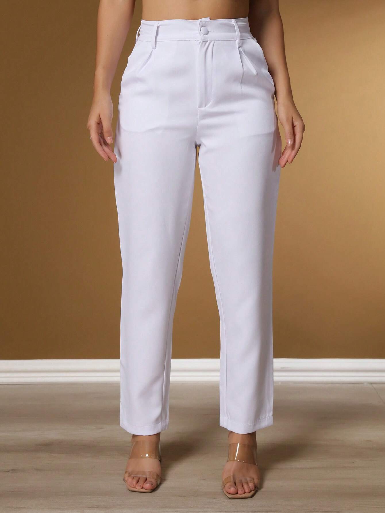 Calça Alfaiataria Com Prega Skinny Larissa