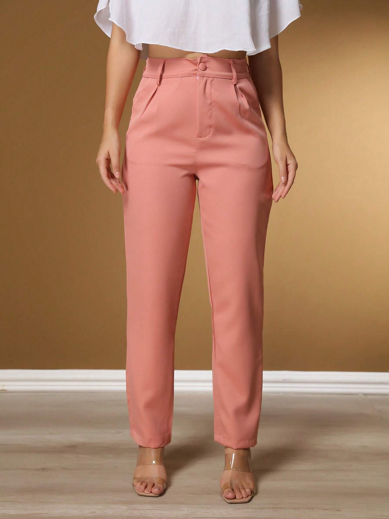 Calça Alfaiataria Com Prega Skinny Larissa