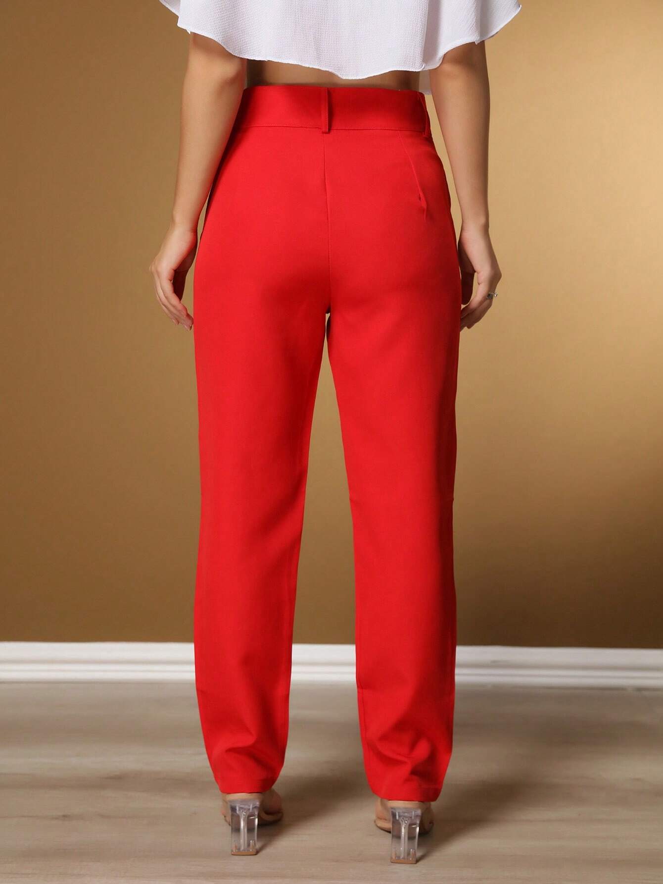 Calça Alfaiataria Com Prega Skinny Larissa