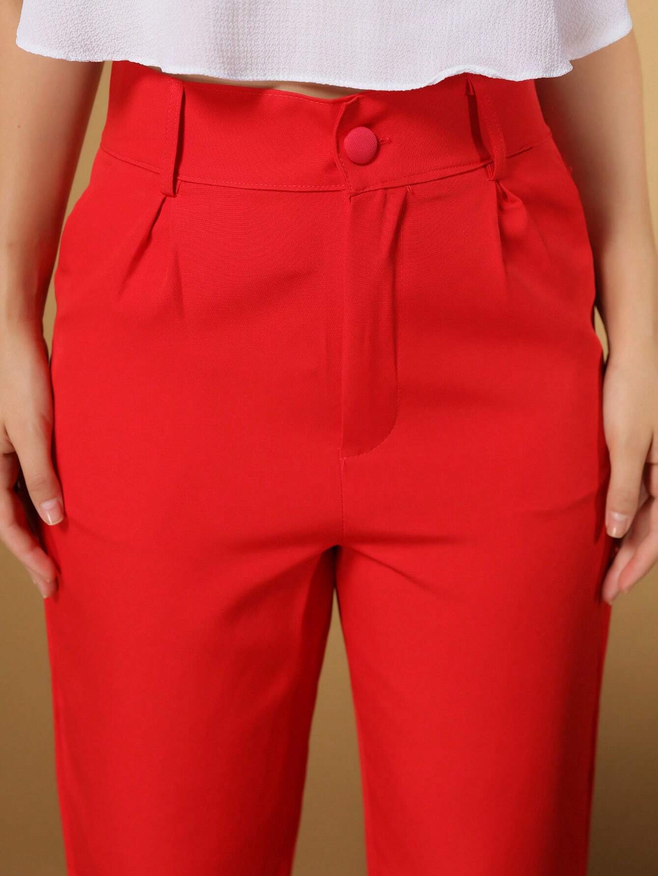 Calça Alfaiataria Com Prega Skinny Larissa