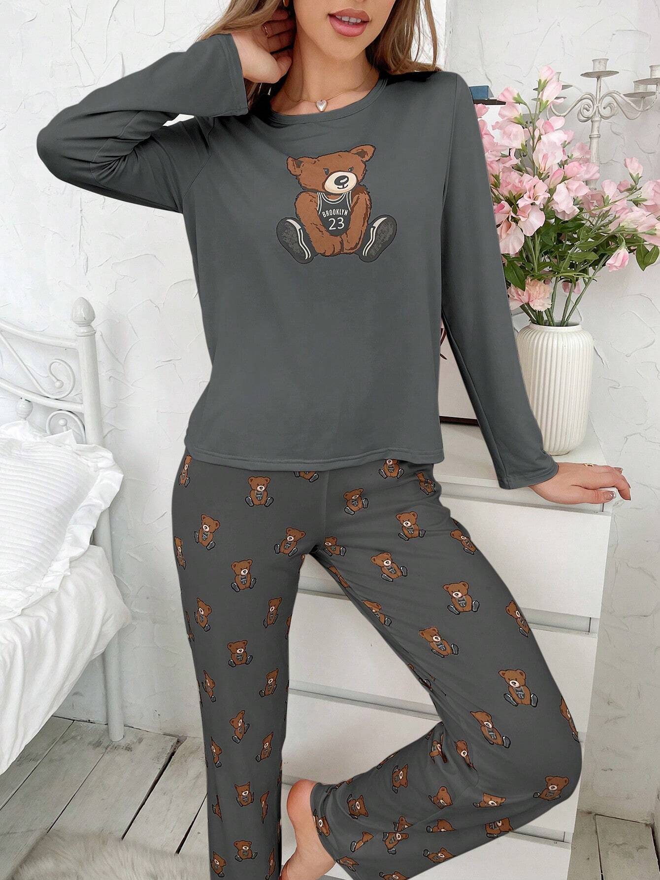 Pijama Longo Ursinho Fofo Taylor