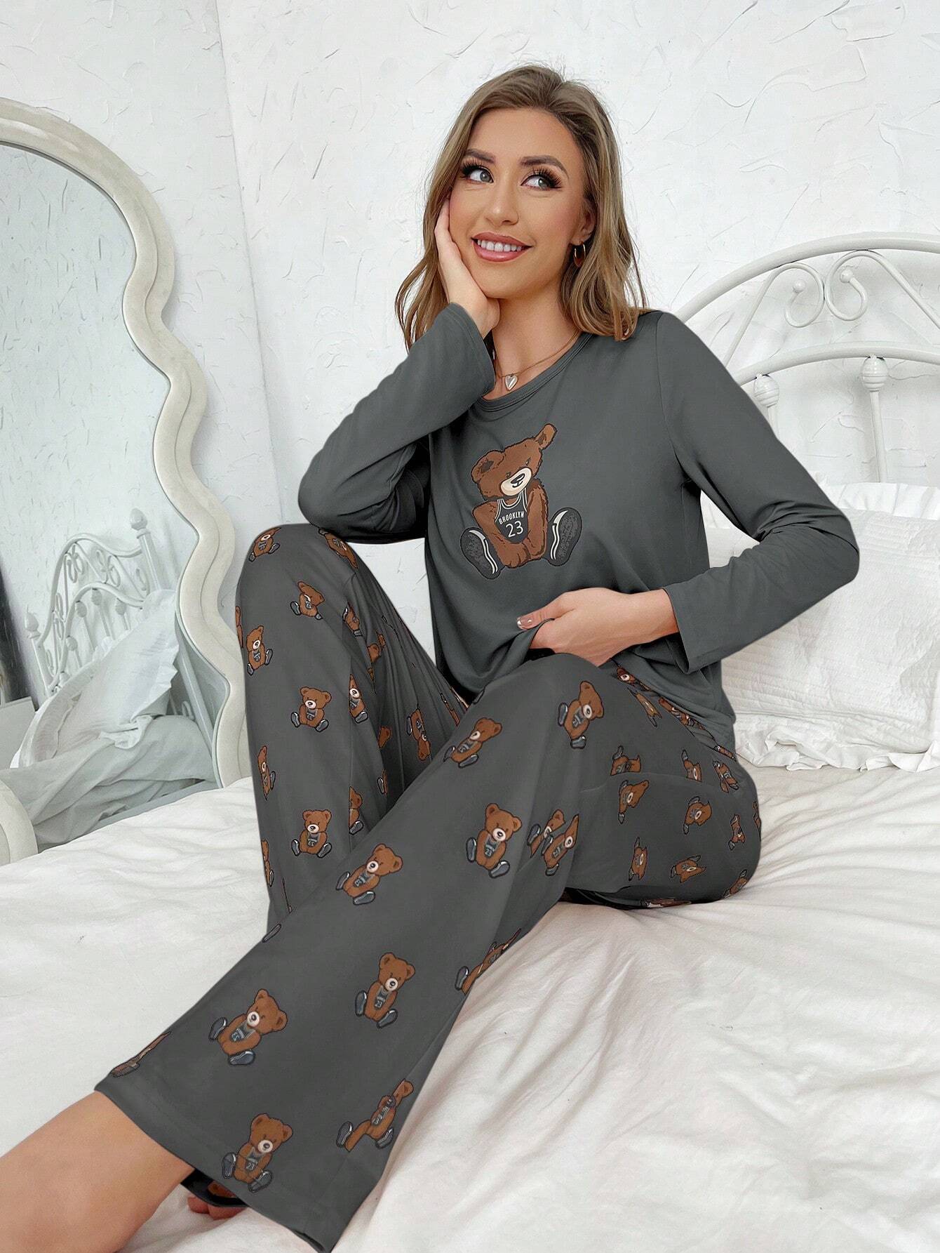 Pijama Longo Ursinho Fofo Taylor