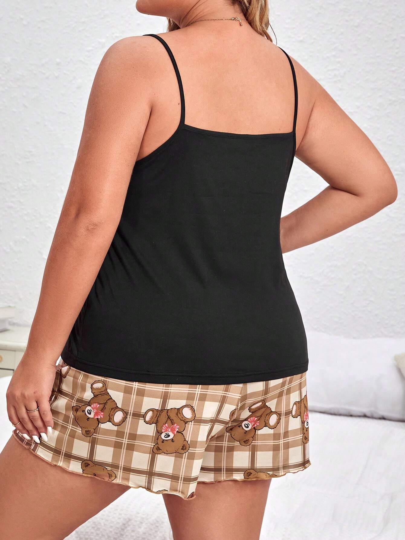 Pijama Curto Plus Size Urso Rayssa