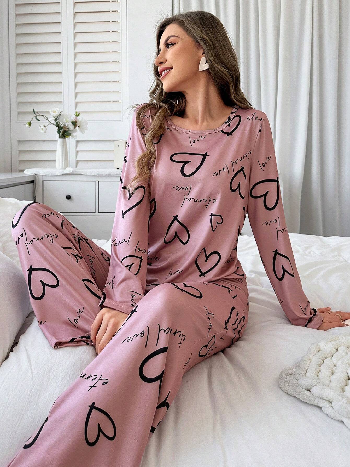 Pijama Longo Rosa Sarah