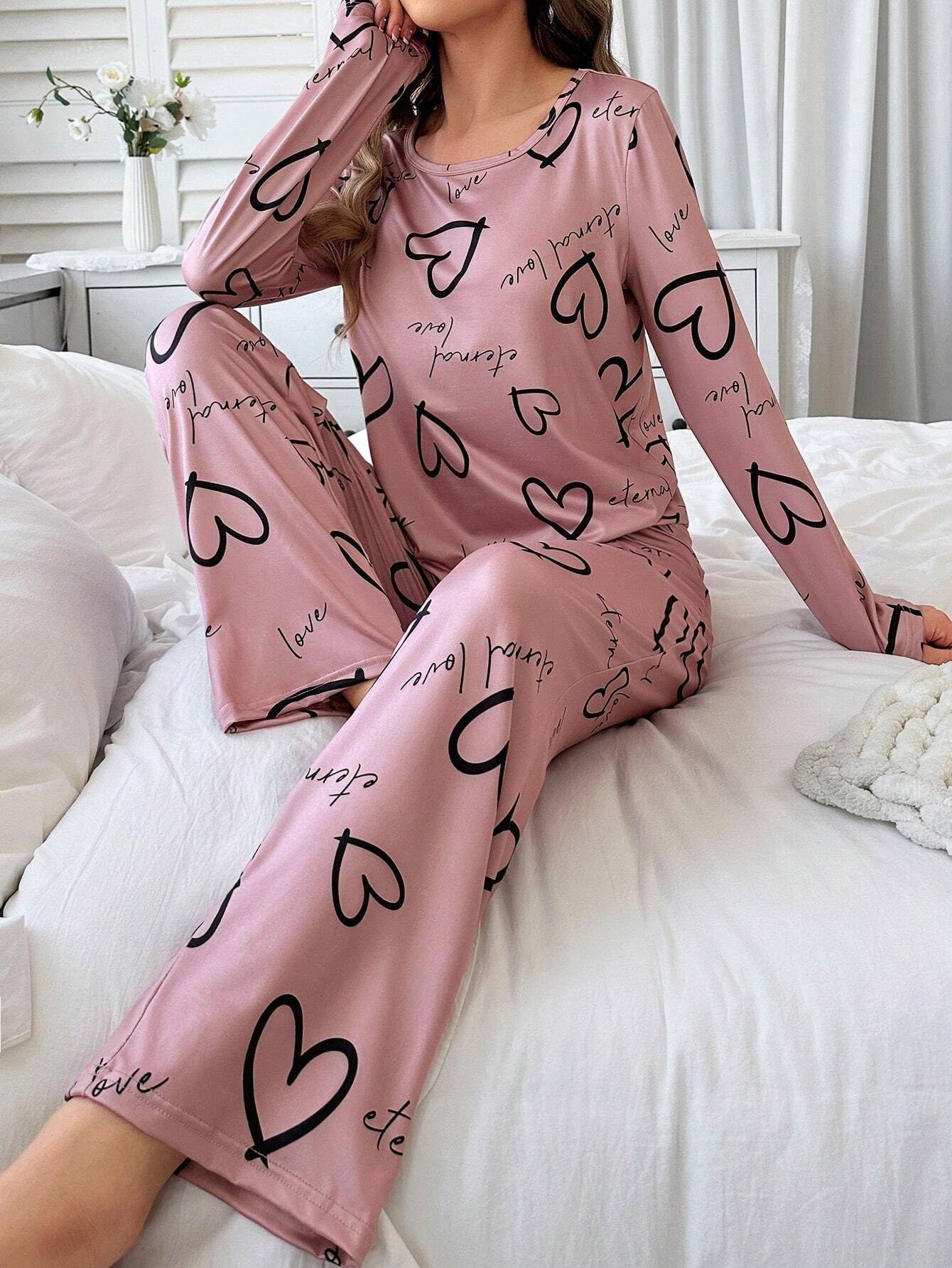 Pijama Longo Rosa Sarah
