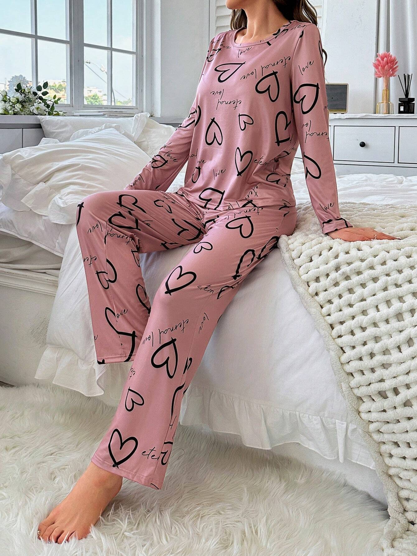 Pijama Longo Rosa Sarah