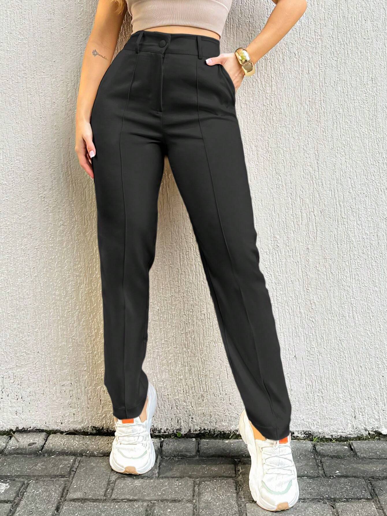 Calça Alfaiataria Com Bolso Em Vinco Eduarda