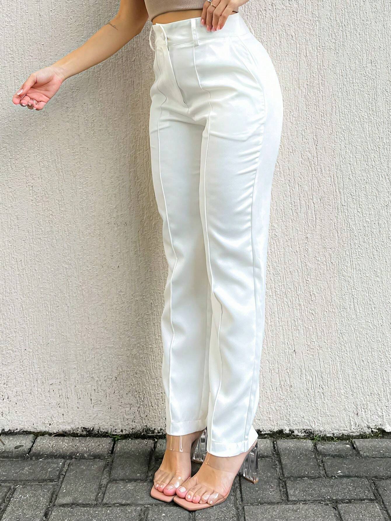 Calça Alfaiataria Com Bolso Em Vinco Eduarda