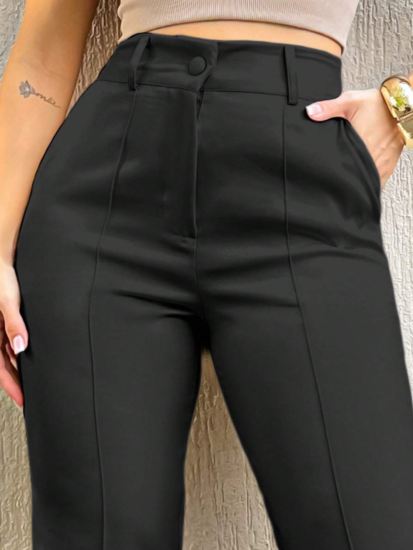 Calça Alfaiataria Com Bolso Em Vinco Eduarda