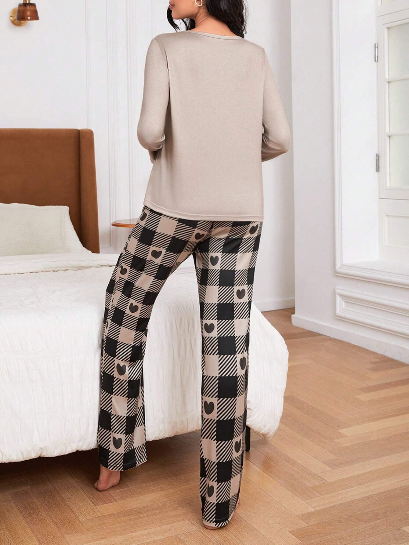 Pijama Longo Xadrez Stephaine