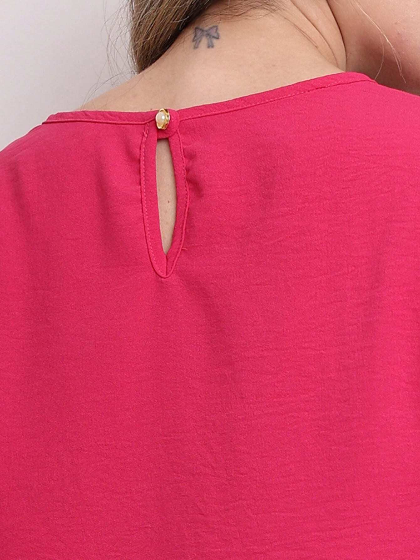 Blusa Alfaiataria Com Manga Regulável Patrícia