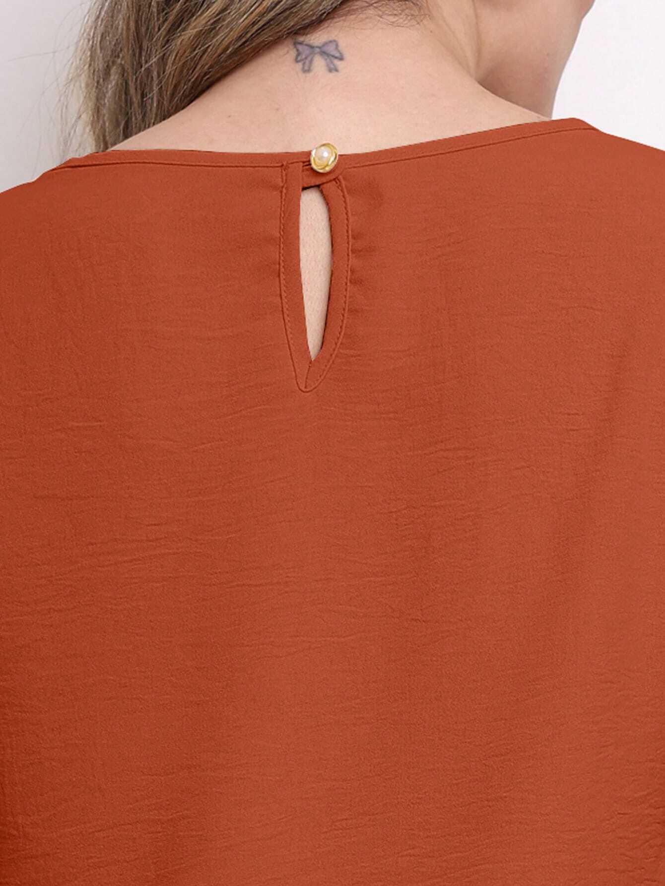 Blusa Alfaiataria Com Manga Regulável Patrícia