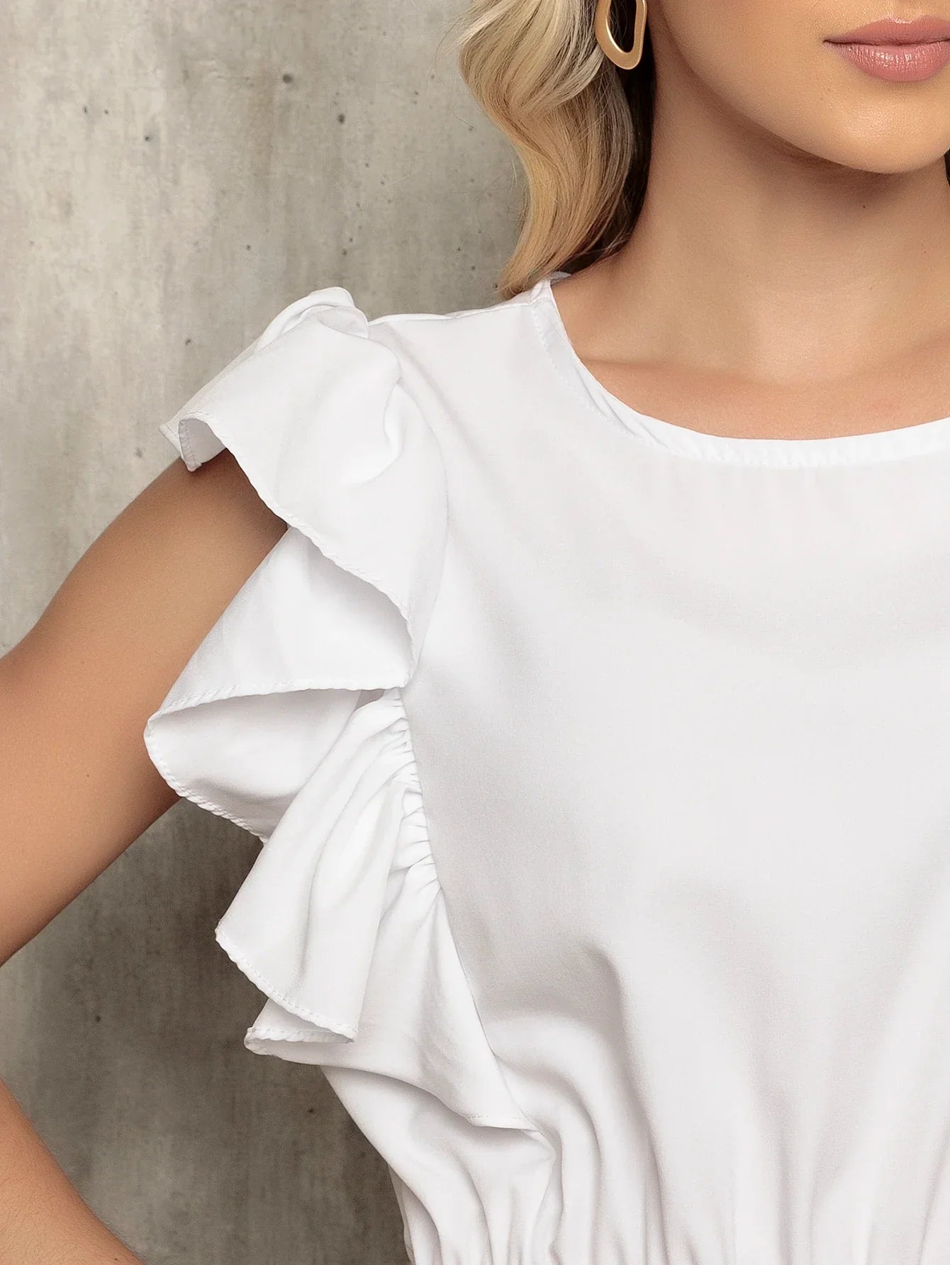 Vestido Longo Bainha Com Babado Thaís