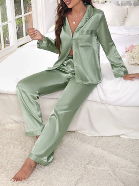 Conjunto de Pijama Feminino Tecido Jacquard Estampa de Animal