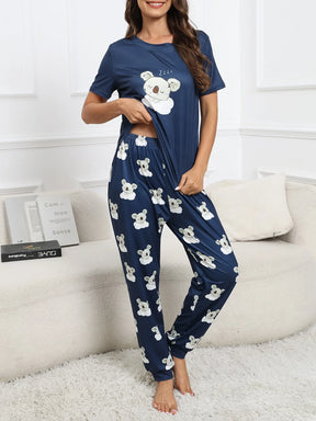 CoupledUp Conjunto de Pijama / Pijama com Estampa Gráfica de Desenho Animado
