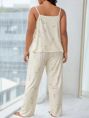 Conjunto de Pijama com Camiseta Alça e Calça com Estampa Floral