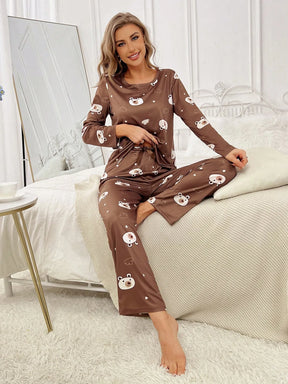 Conjunto de Pijama com Camiseta e Calça com Estampa de Personagem