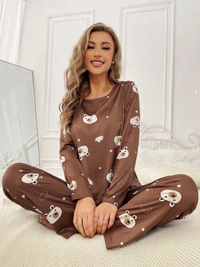 Conjunto de Pijama com Camiseta e Calça com Estampa de Personagem