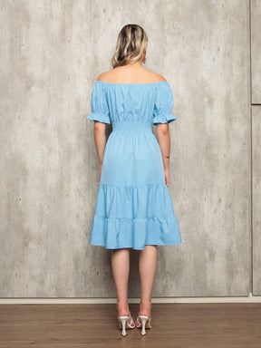 Vestido Midi Curto Larissa Vestidos Midi Femininos