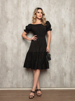 Vestido Midi Curto Larissa Vestidos Midi Femininos