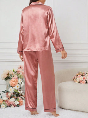 Conjunto de Pijama Feminino Tecido Jacquard Estampa de Animal