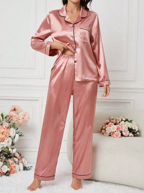 Conjunto de Pijama Feminino Tecido Jacquard Estampa de Animal