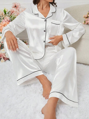 Conjunto de Pijama Feminino Tecido Jacquard Estampa de Animal
