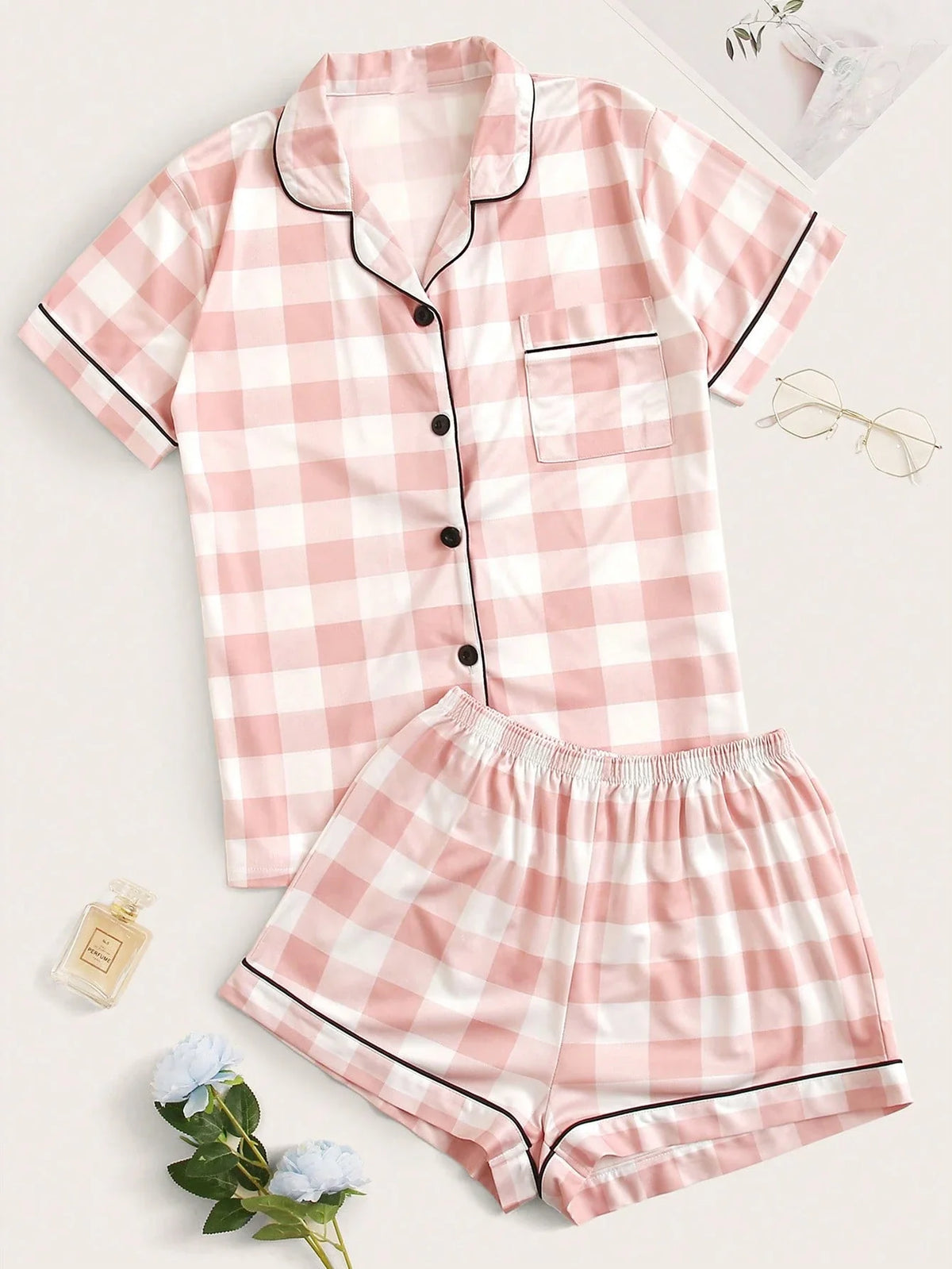 Conjunto de Pijama / Pijama com Ribete Xadrez Buffalo