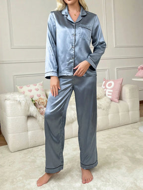 Conjunto de Pijama Feminino Tecido Jacquard Estampa de Animal