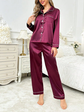 Conjunto de Pijama Feminino Tecido Jacquard Estampa de Animal