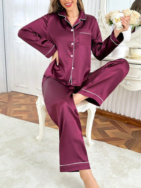 Conjunto de Pijama Feminino Tecido Jacquard Estampa de Animal