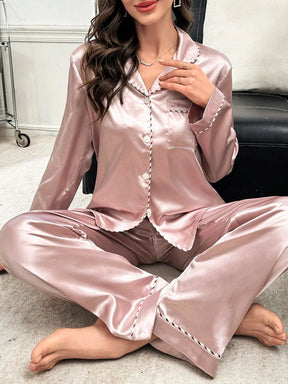 Conjunto de Pijama Feminino Tecido Jacquard Estampa de Animal