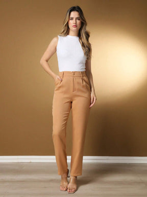 Calça Alfaiataria Com Prega Skinny Larissa