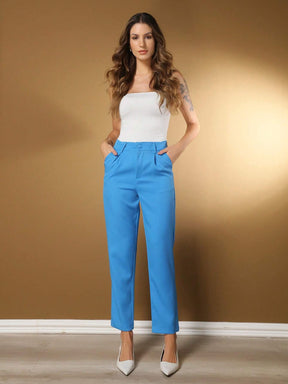 Calça Alfaiataria Com Prega Skinny Larissa