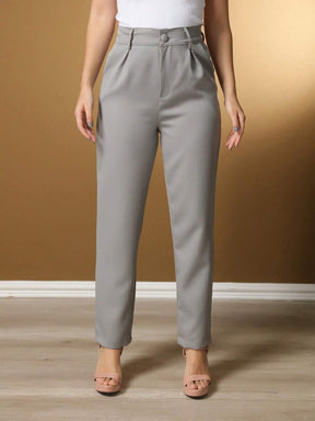 Calça Alfaiataria Com Prega Skinny Larissa