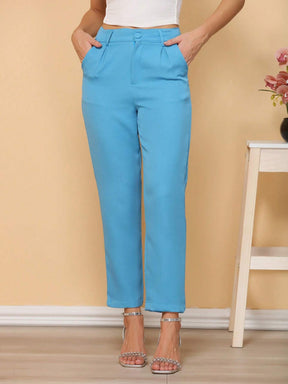 Calça Alfaiataria Com Prega Skinny Larissa