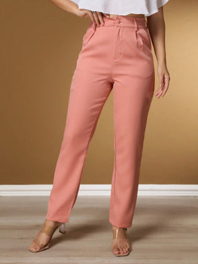 Calça Alfaiataria Com Prega Skinny Larissa Rosa Empoeirado / P