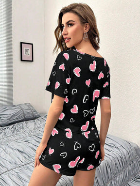 Pijama Curto Corações Alyssa
