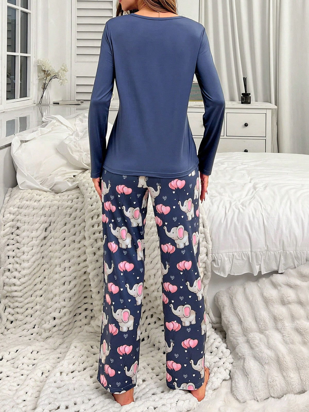 Pijama Longo Elefante Fofo Júlia