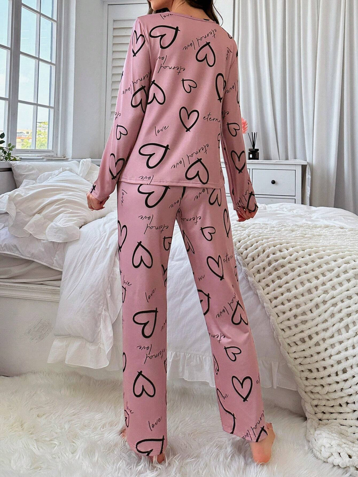 Pijama Longo Rosa Sarah