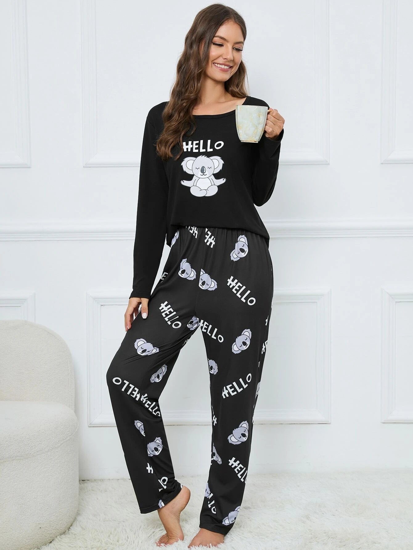 Pijama Longo Coala Katelyn