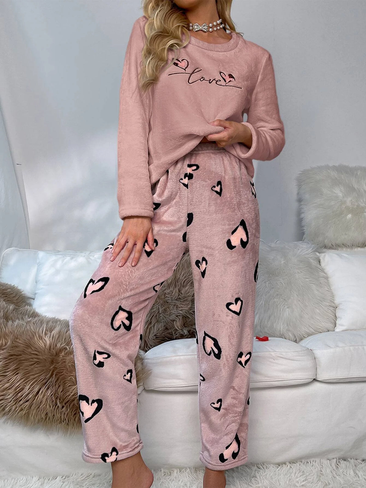 Pijama Longo Flanela Angel