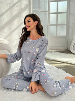 Pijama Longo Arco-íris Pennelope
