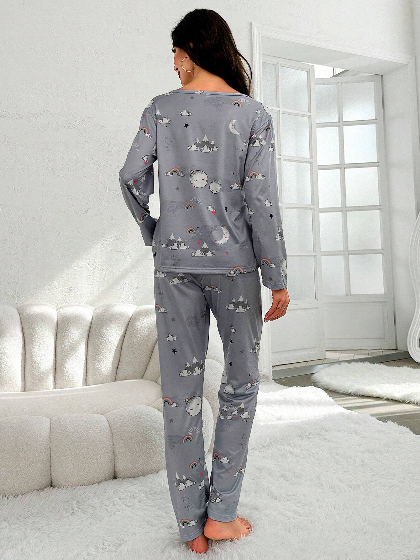 Pijama Longo Arco-íris Pennelope