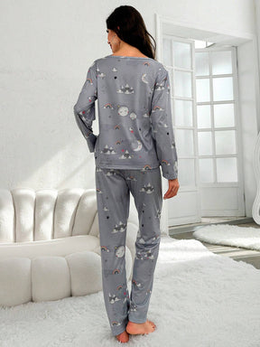 Pijama Longo Arco-íris Pennelope